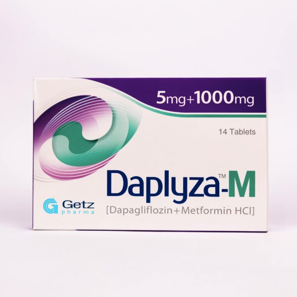 Daplyza M 5/1000 Tablets – Dapagliflozin 5 mg + Metformin 1000 mg